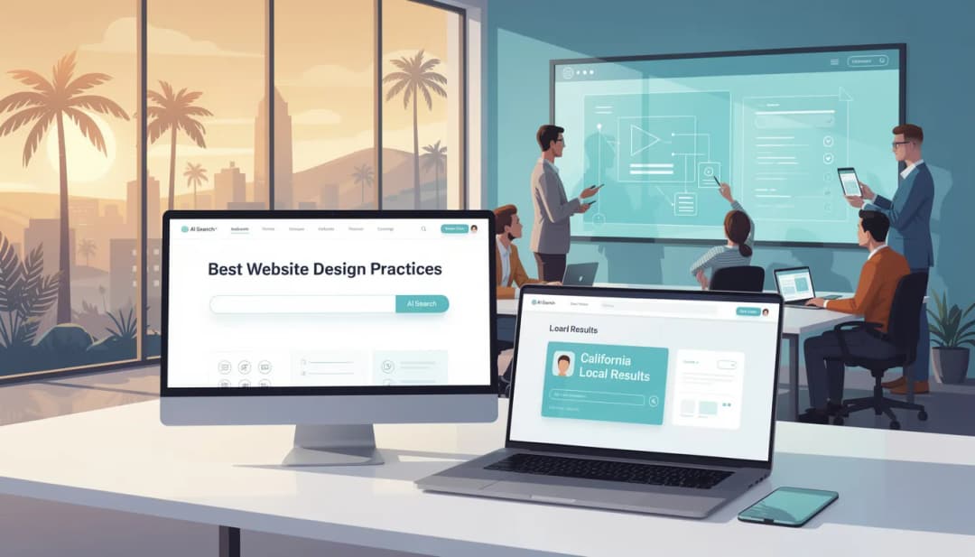 Best Website Design Practices for AI Search in California